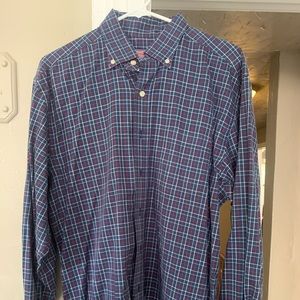 Blue VV button down